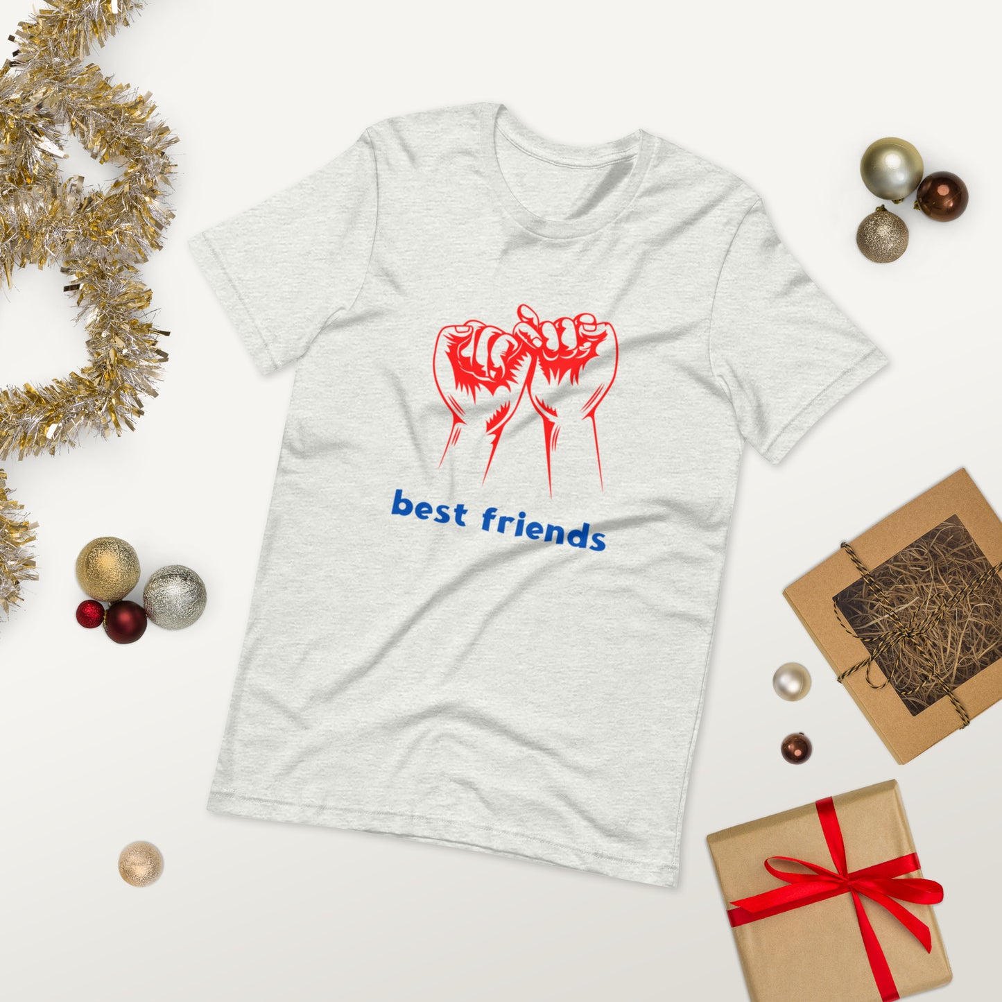 BEST FRIENDS  ( Unisex T-shirt - Napolitano-center )