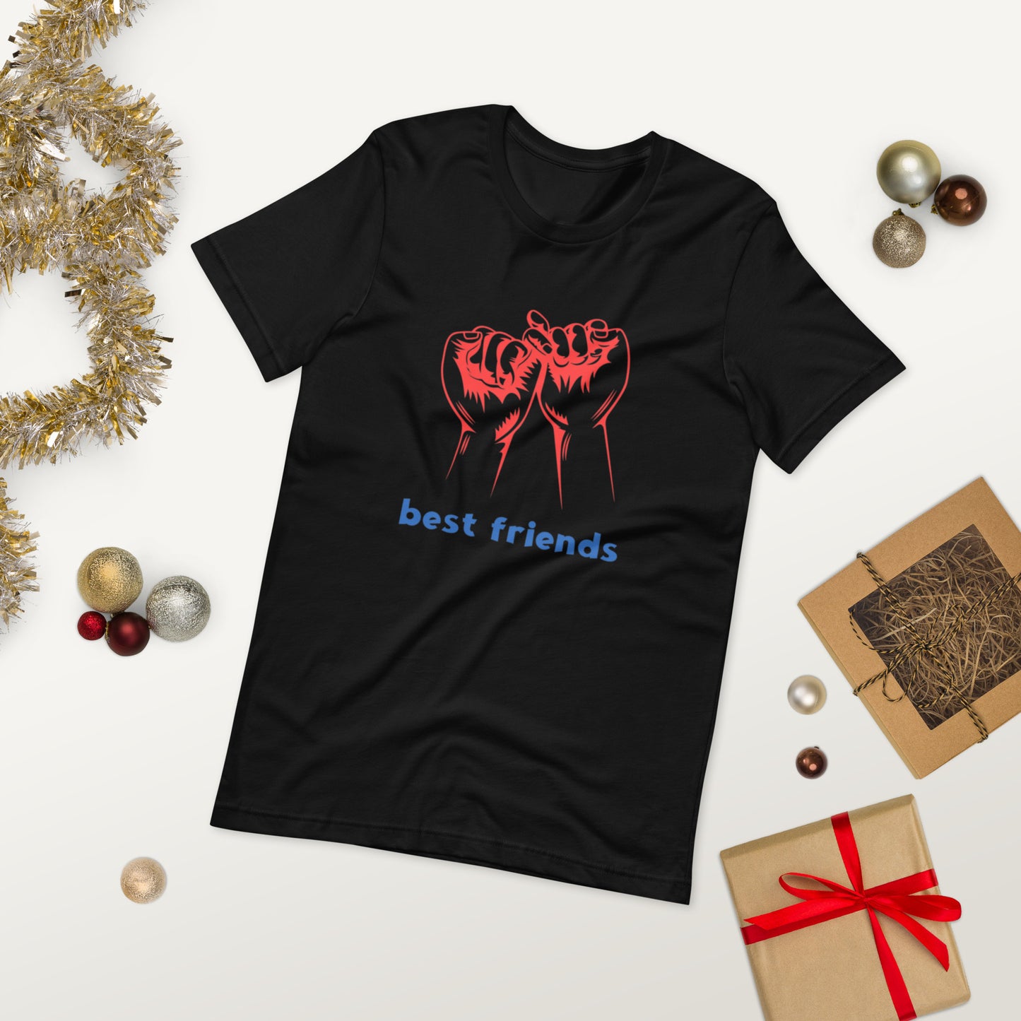 BEST FRIENDS  ( Unisex T-shirt - Napolitano-center )