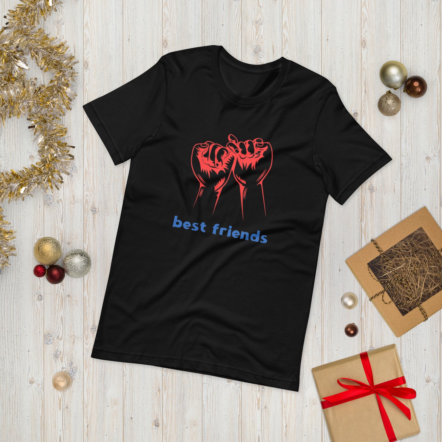 BEST FRIENDS  ( Unisex T-shirt - Napolitano-center )