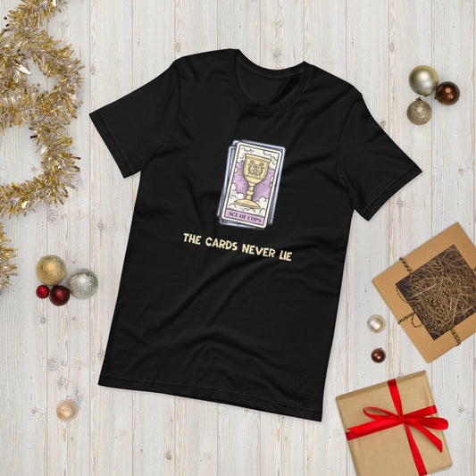 CARDS NEVER LIE ( UNISEX T-SHIRT - NAPOLITANO-CENTER )