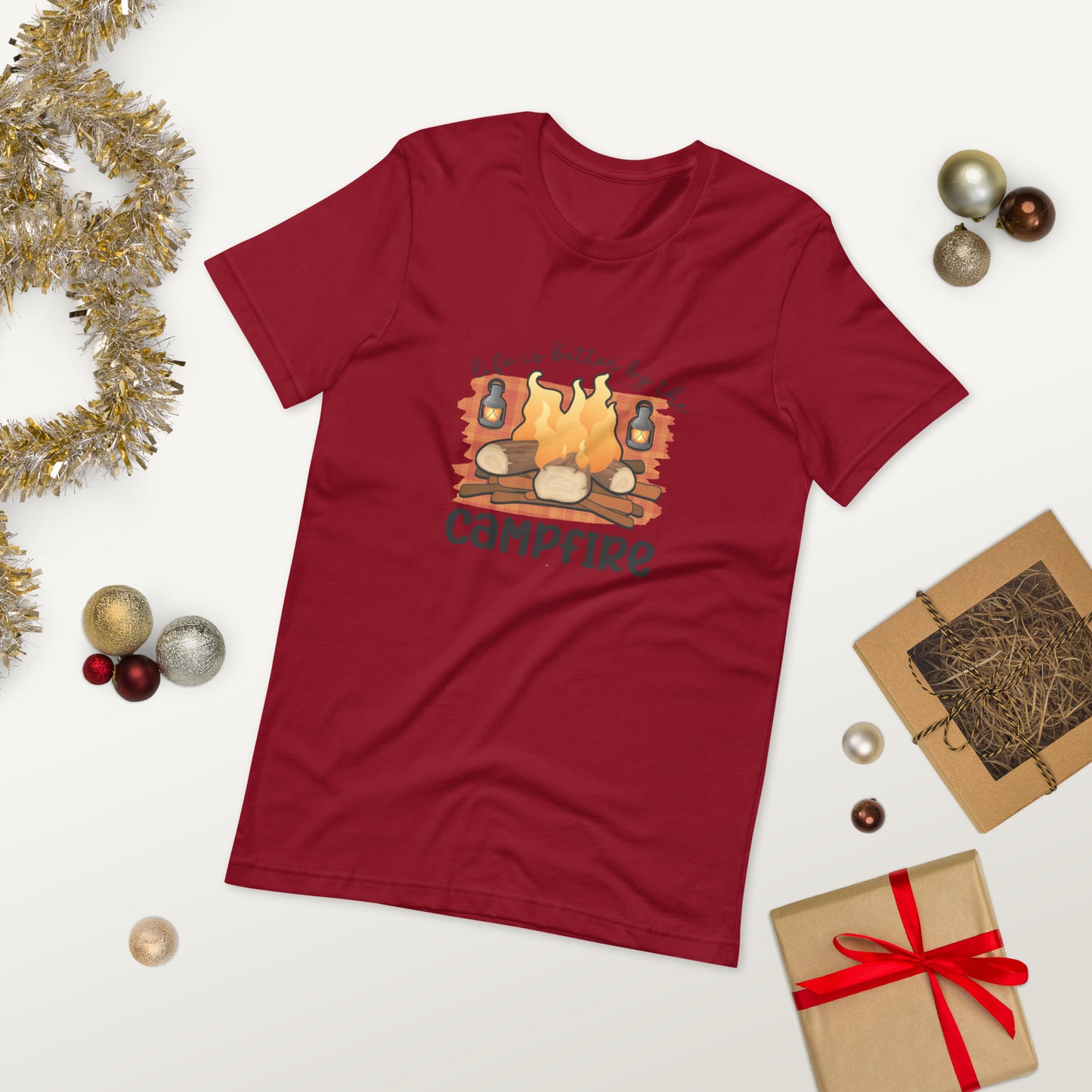 Campfire  ( Unisex T-shirt - Napolitano-center )