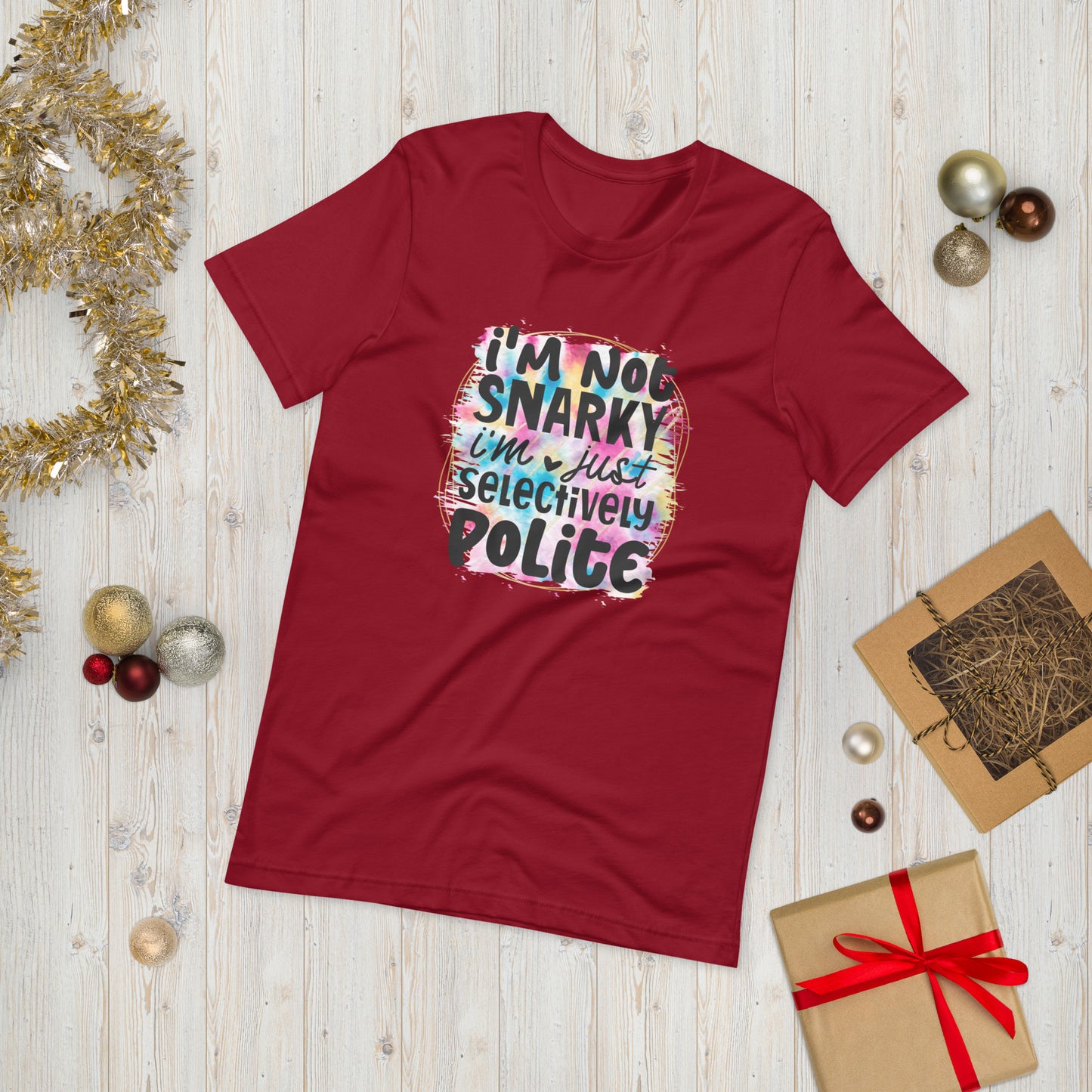 I'm not snarky  ( Unisex T-shirt - Napolitano-center )