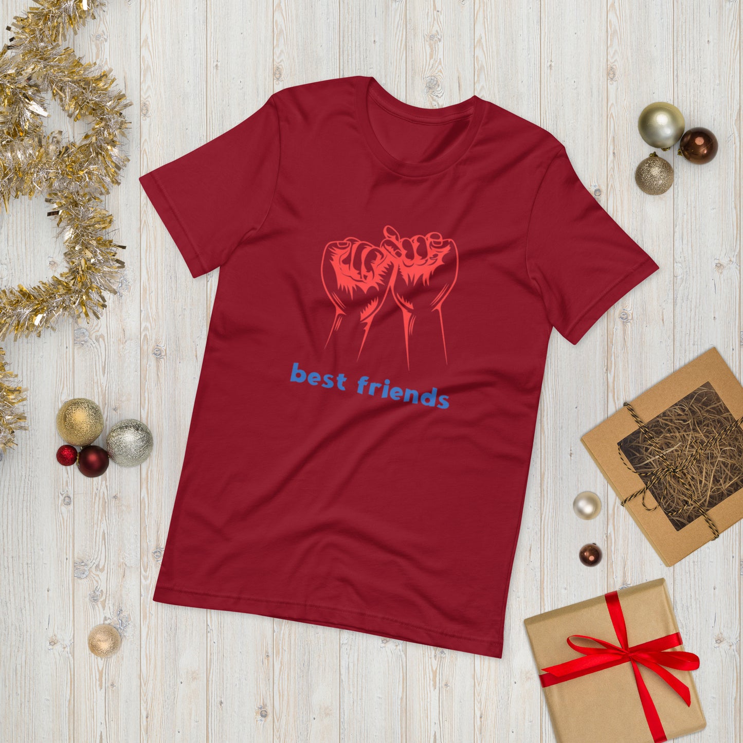 BEST FRIENDS  ( Unisex T-shirt - Napolitano-center )