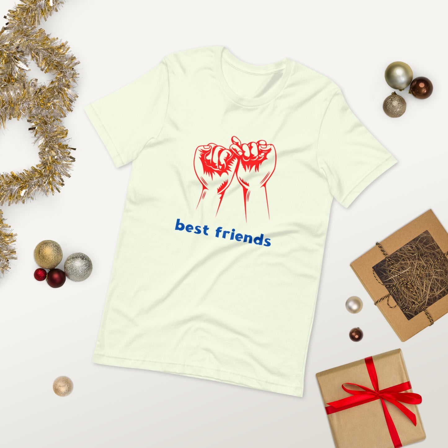 BEST FRIENDS  ( Unisex T-shirt - Napolitano-center )