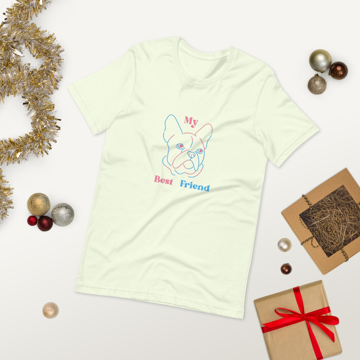 MY BEST FRIEND ( UNISEX T-SHIRT - NAPOLITANO-CENTER )