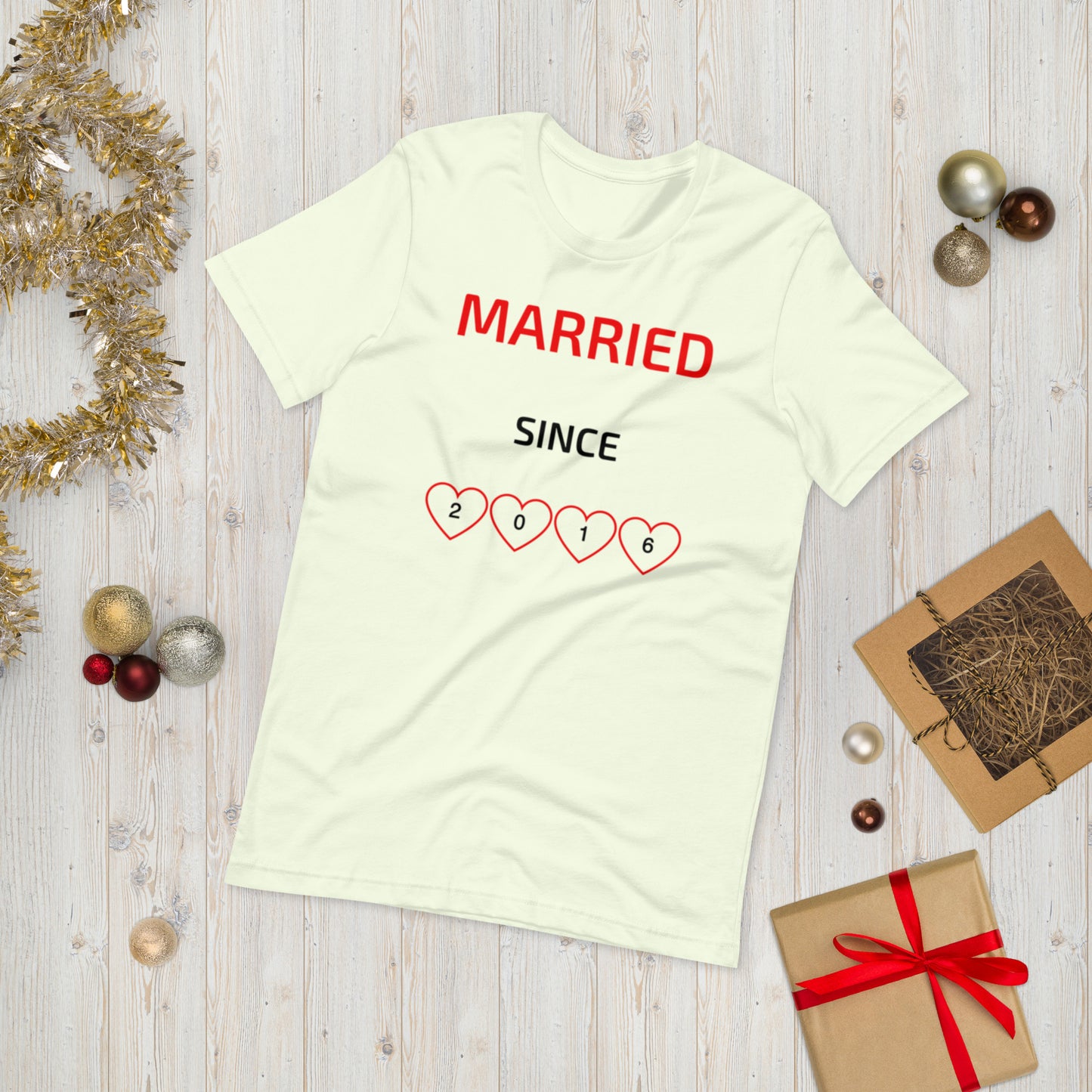 MARRIED SINCE  ( Unisex T-shirt - Napolitano-center )