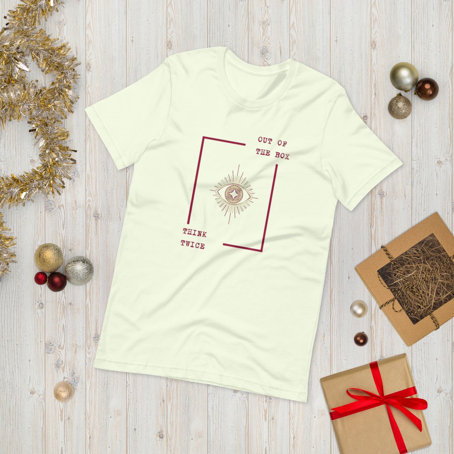 OUT OF THE BOX  ( Unisex T-shirt - Napolitano-center )