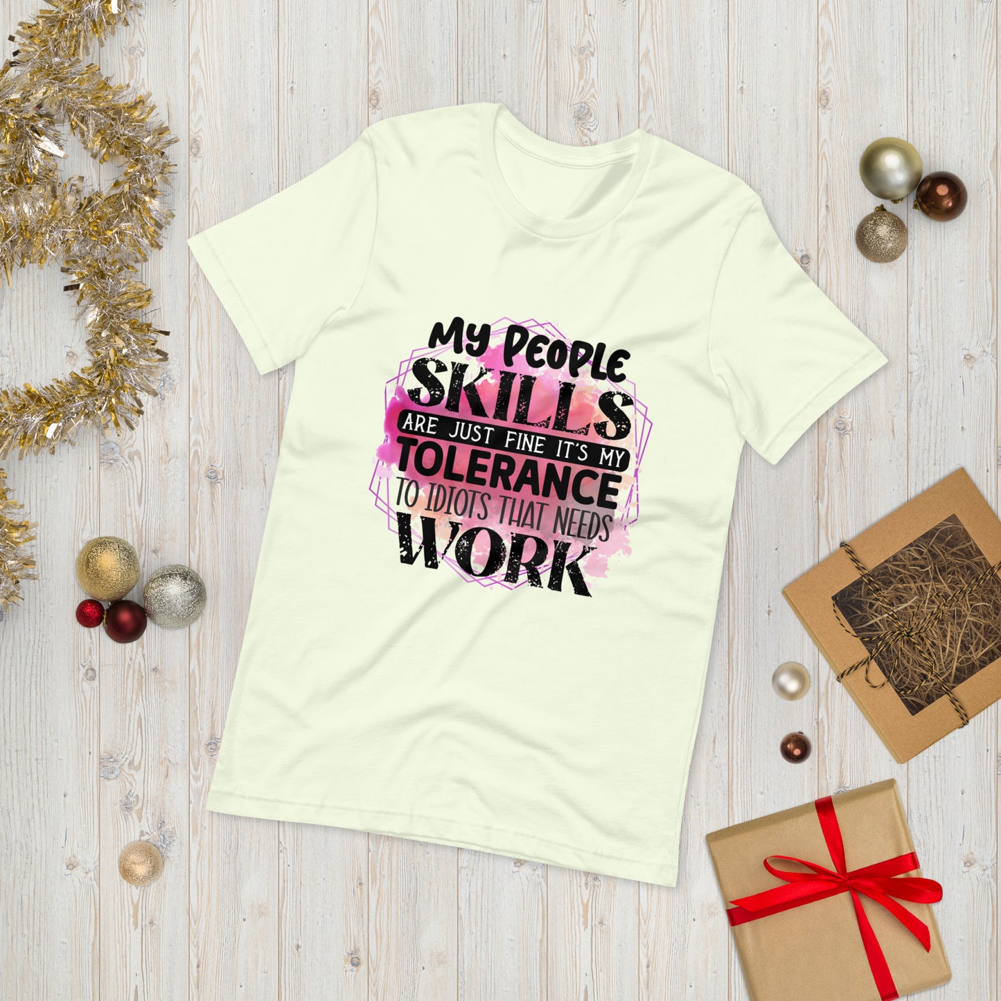 My people skills are just fine  ( Unisex T-shirt - Napolitano-center )