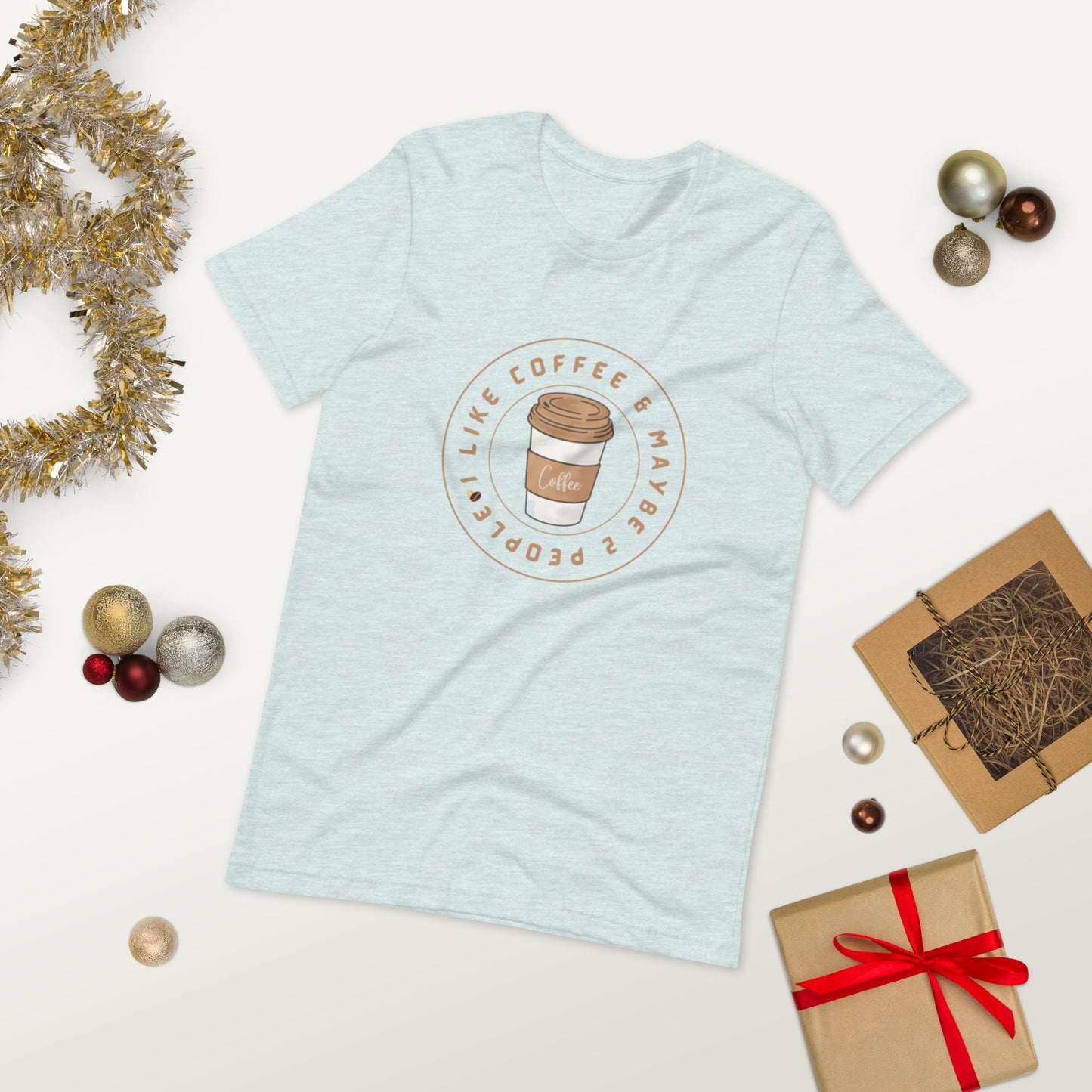 I like coffee  ( Unisex T-shirt - Napolitano-center )