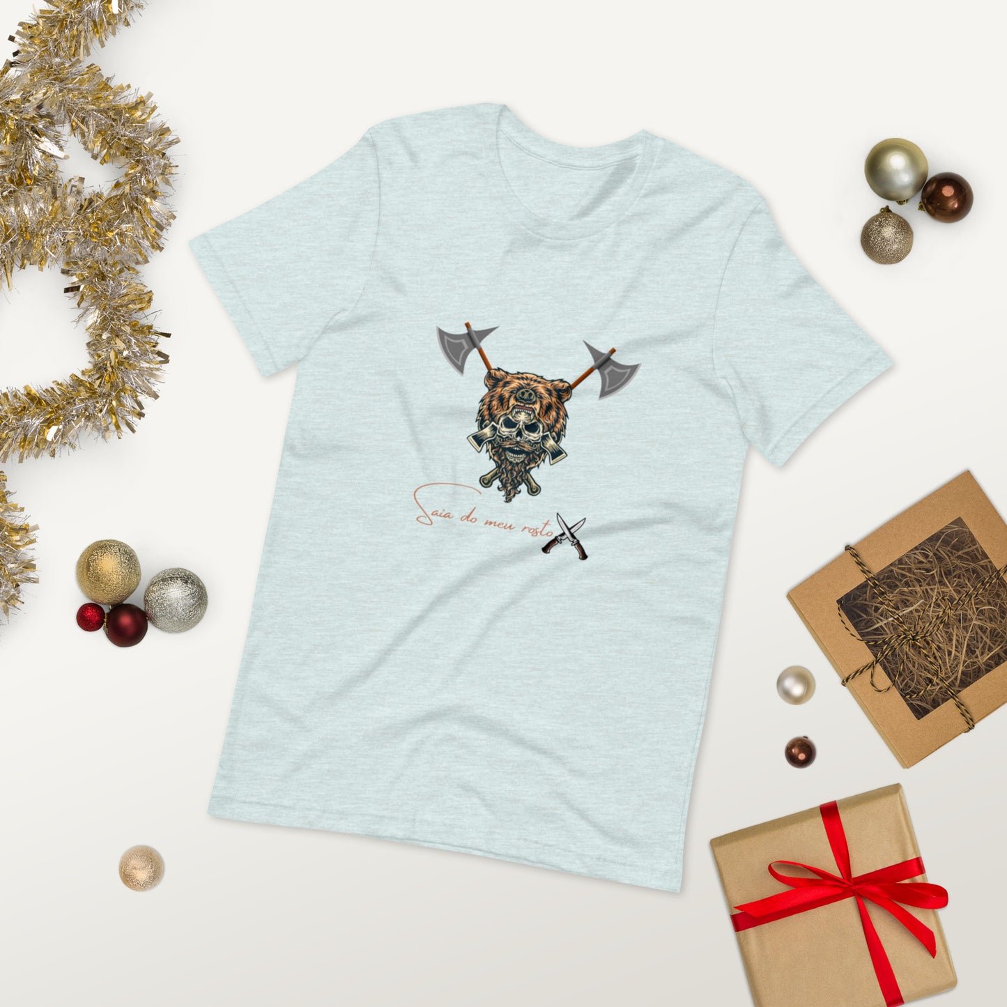 WILD BEAR MASK ( UNISEX T-SHIRT - NAPOLITANO-CENTER )