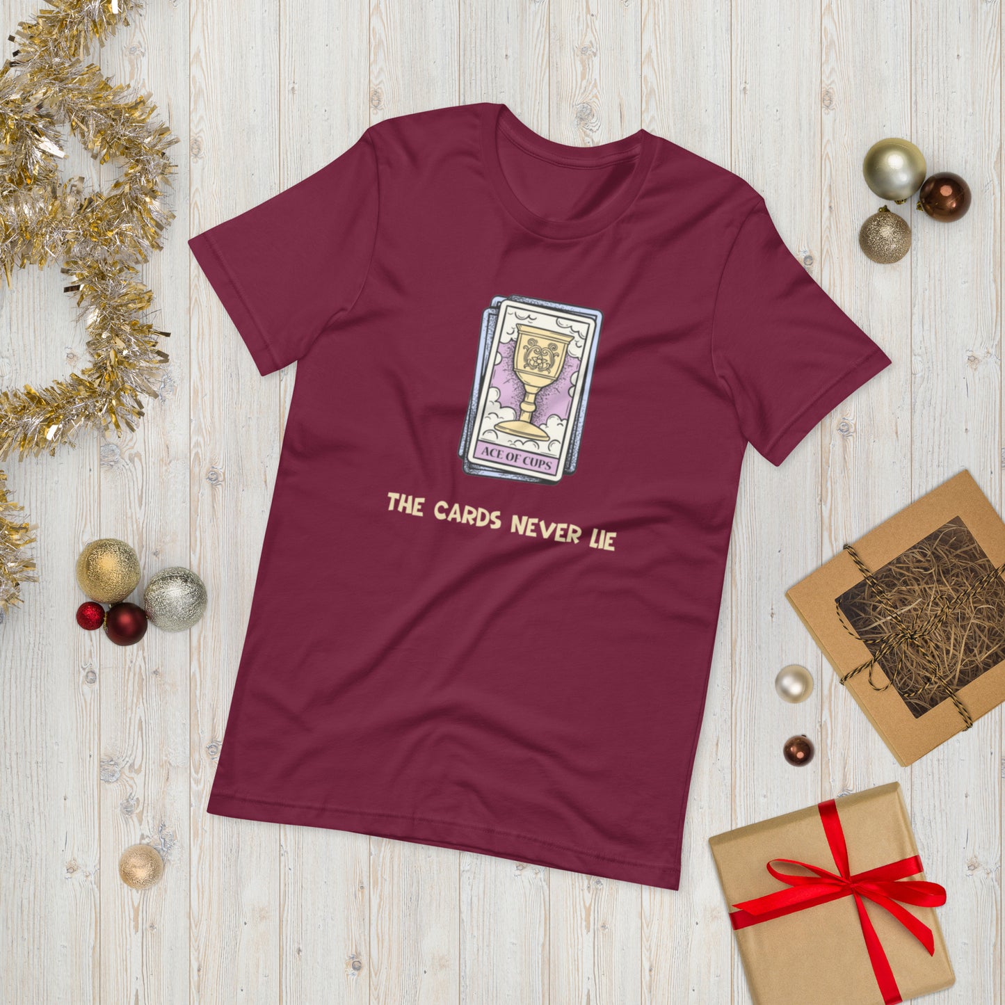 CARDS NEVER LIE ( UNISEX T-SHIRT - NAPOLITANO-CENTER )