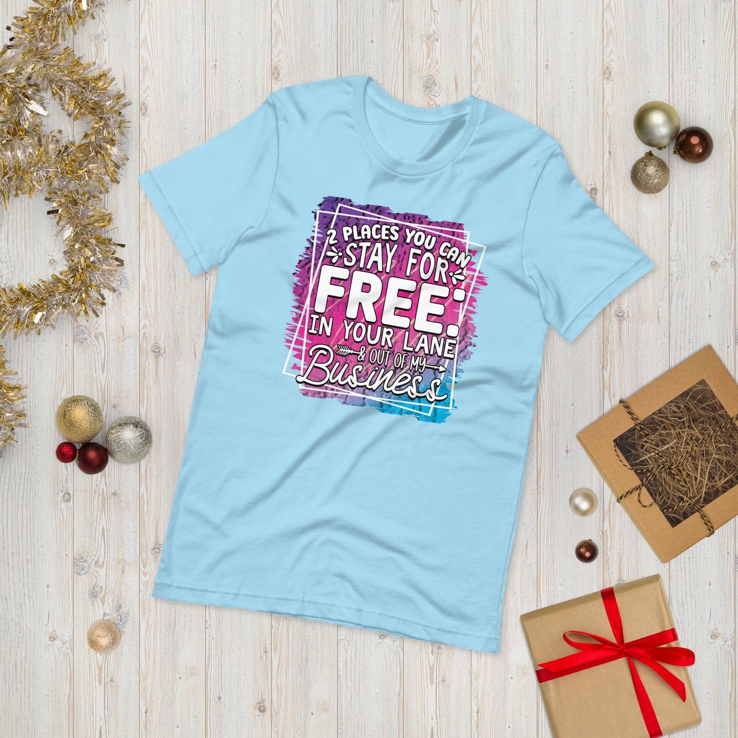 2 places you can stay for free ( Unisex T-shirt - Napolitano-center )