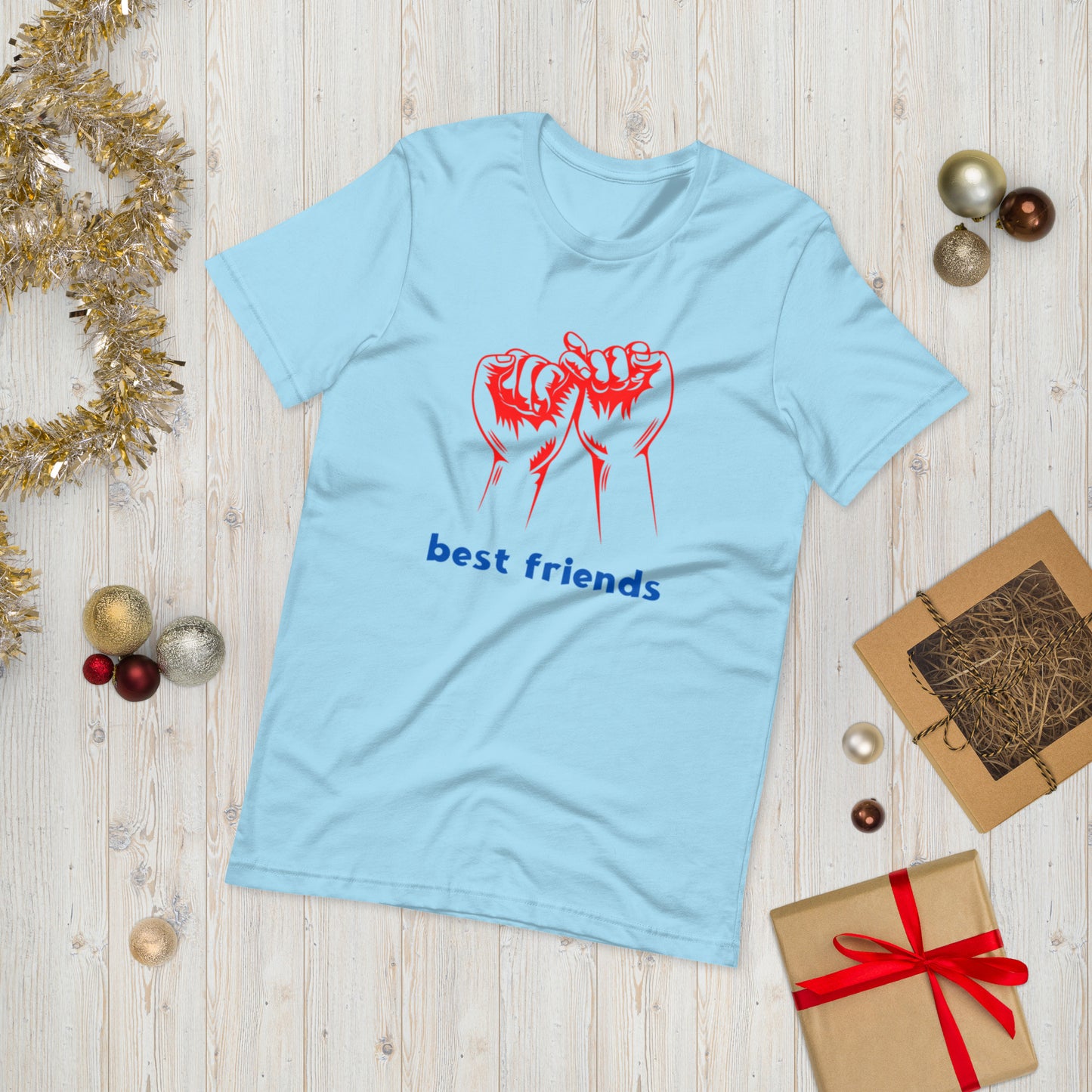 BEST FRIENDS  ( Unisex T-shirt - Napolitano-center )