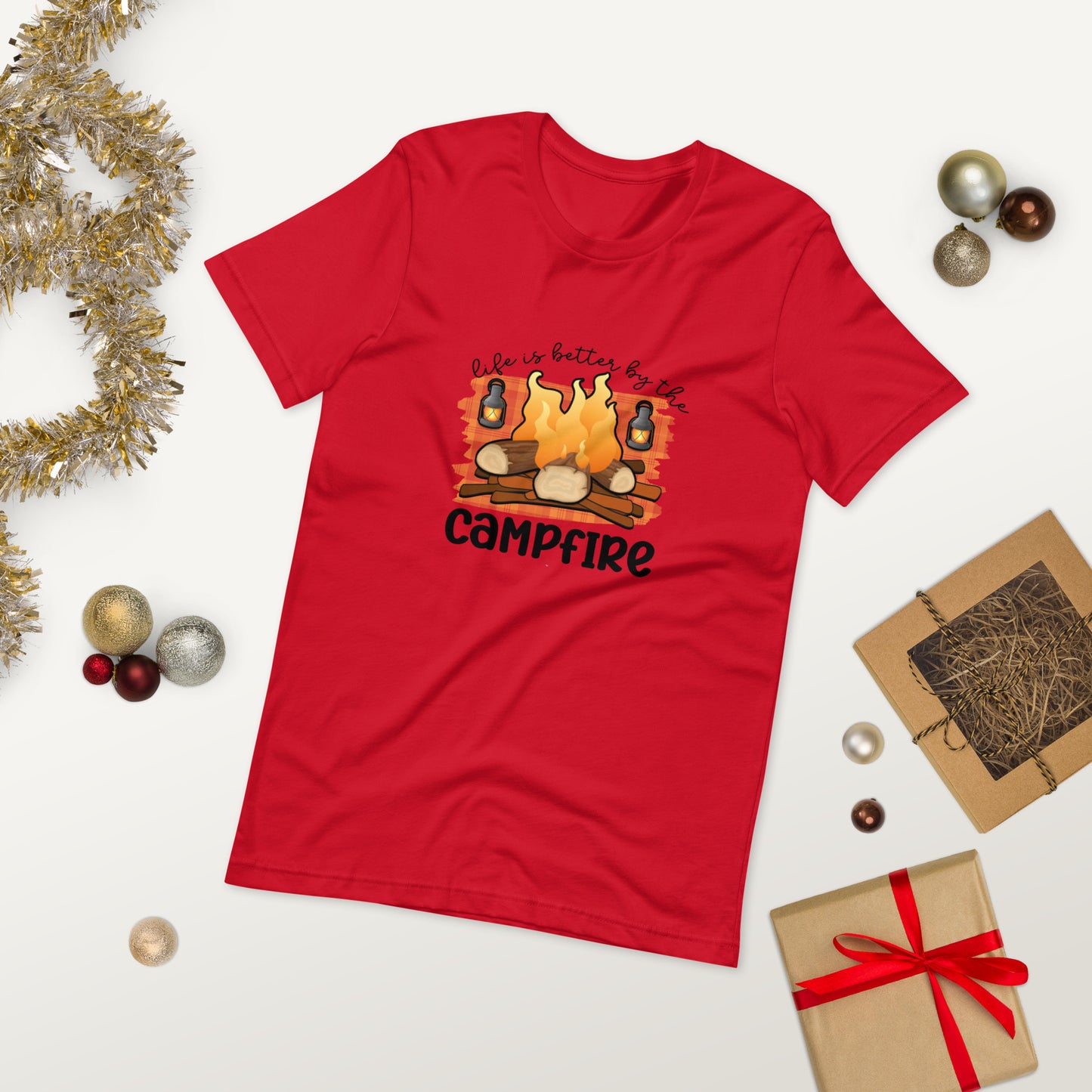 Campfire  ( Unisex T-shirt - Napolitano-center )