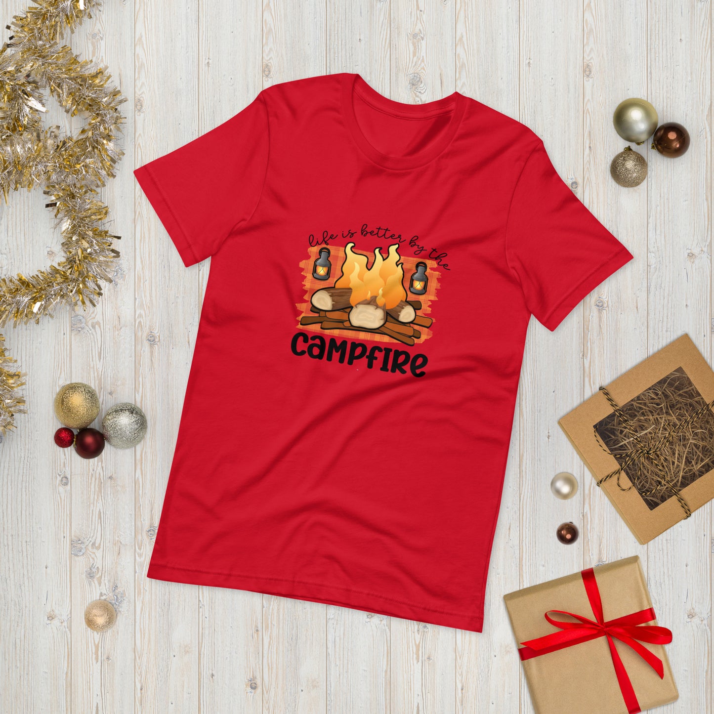 Campfire  ( Unisex T-shirt - Napolitano-center )