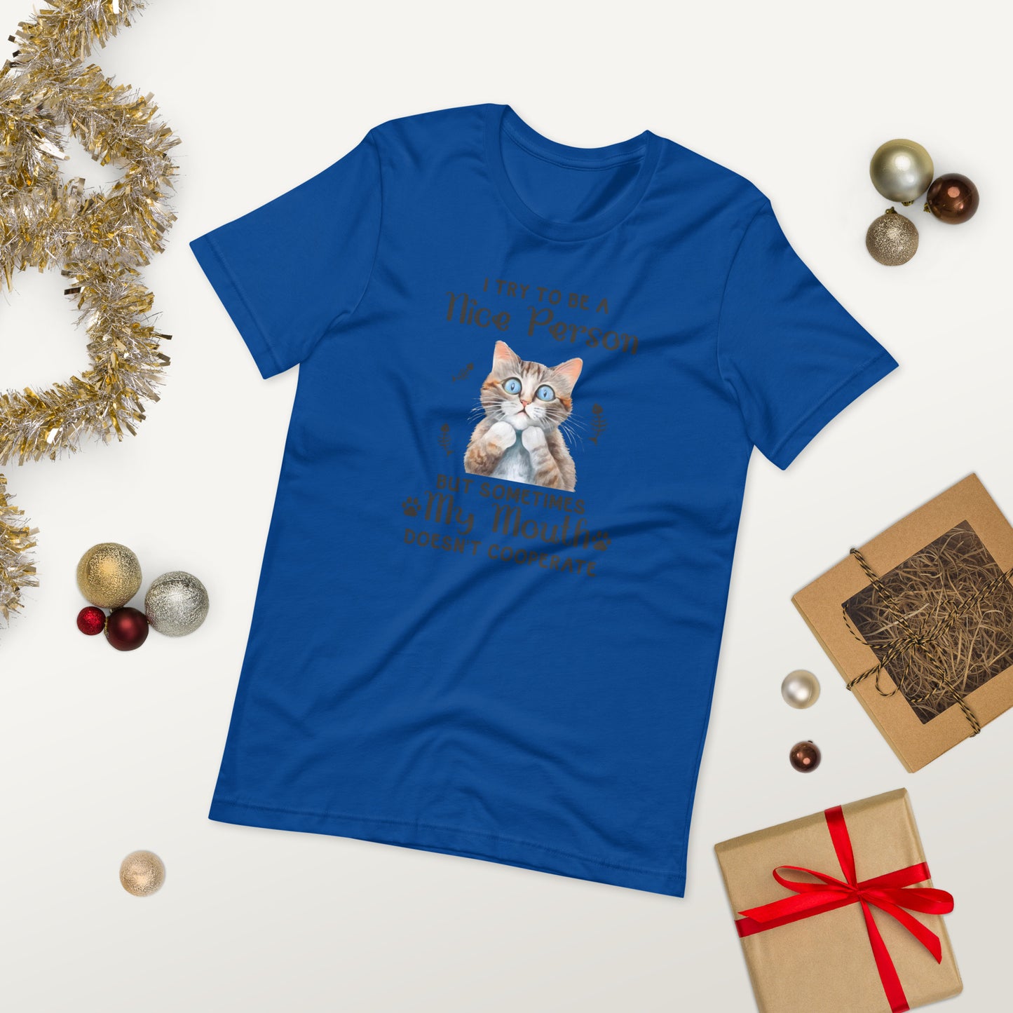 Cat wisdom  ( Unisex T-shirt - Napolitano-center )