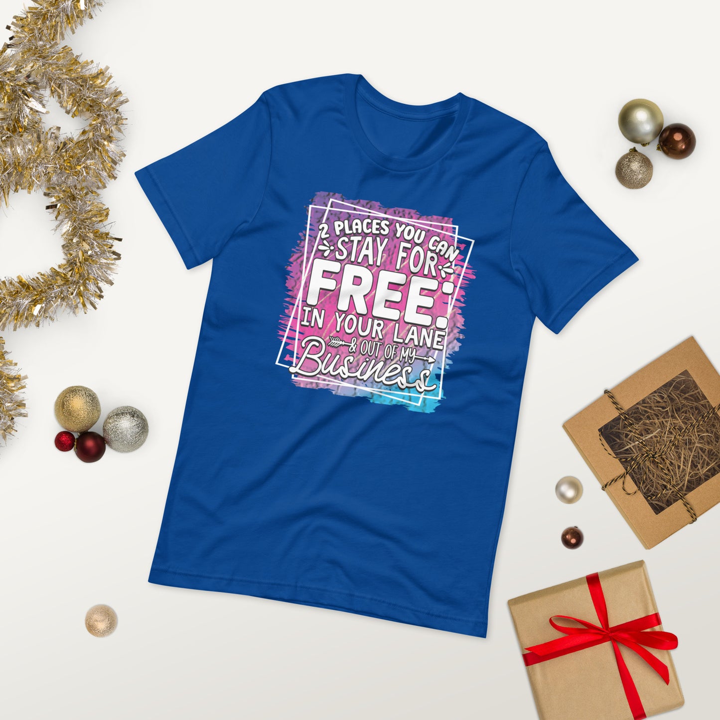 2 places you can stay for free ( Unisex T-shirt - Napolitano-center )