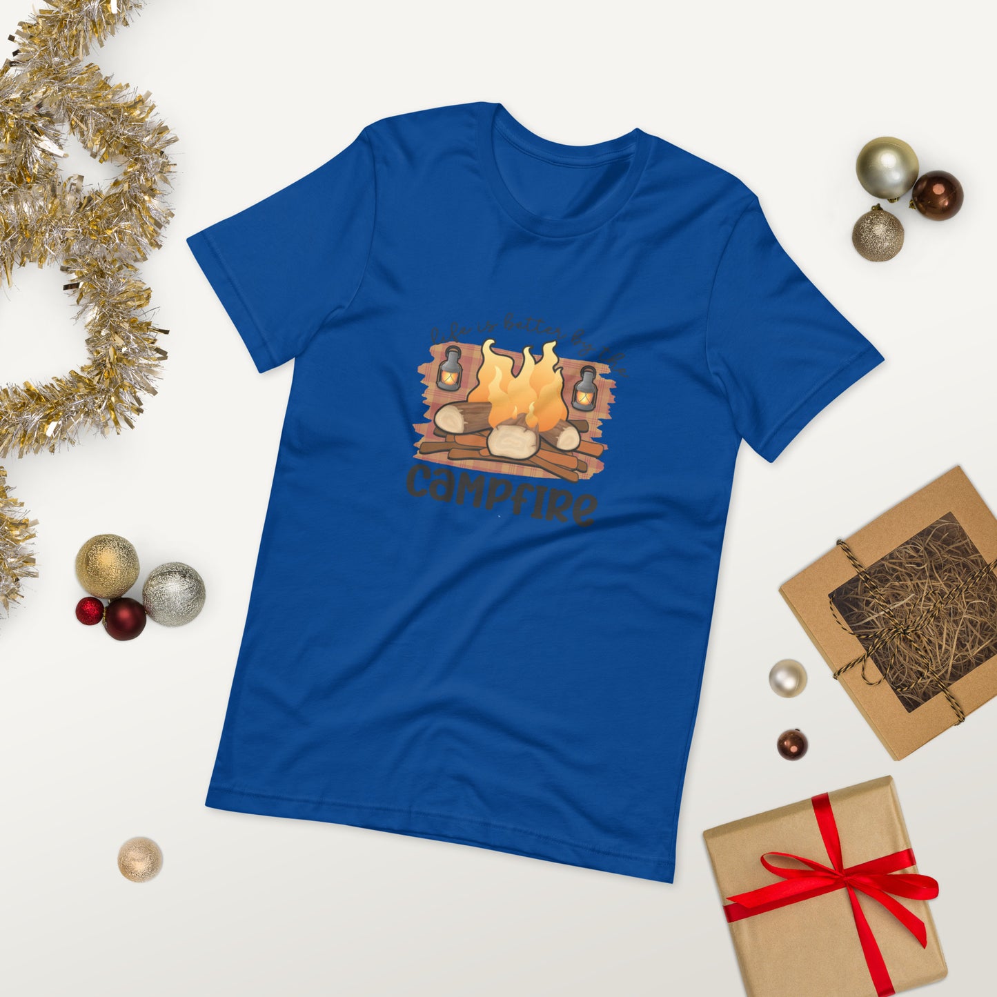 Campfire  ( Unisex T-shirt - Napolitano-center )