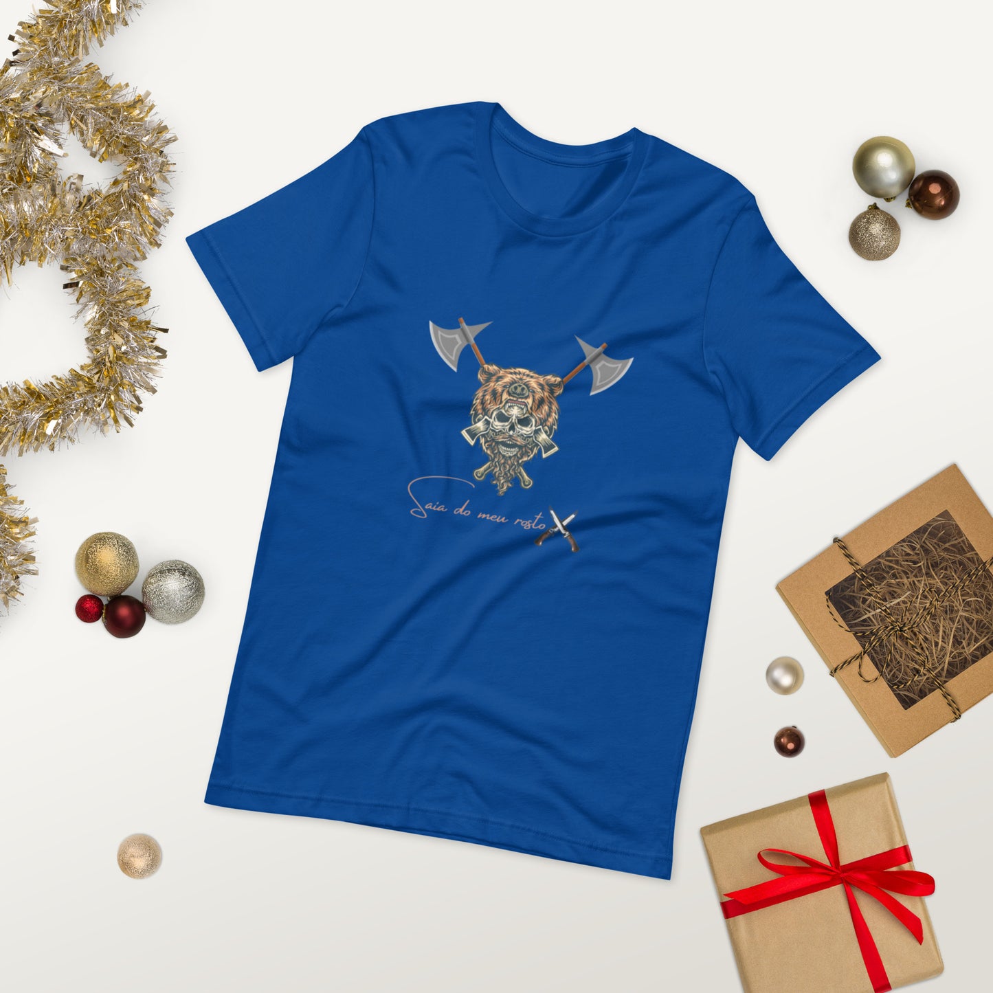 WILD BEAR MASK ( UNISEX T-SHIRT - NAPOLITANO-CENTER )