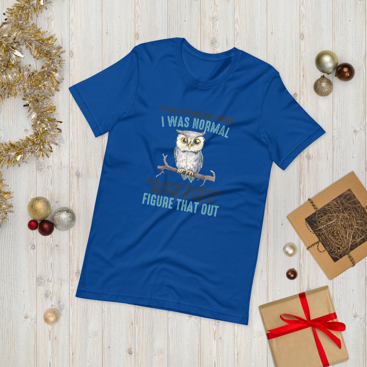 Owl mood  ( Unisex T-shirt - Napolitano-center )