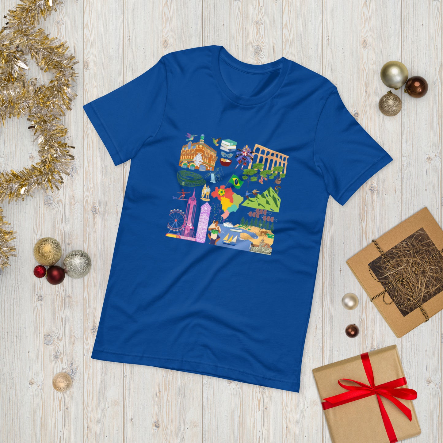 BRAZILIAN VIBES ( UNISEX T-SHIRT - NAPOLITANO-CENTER )