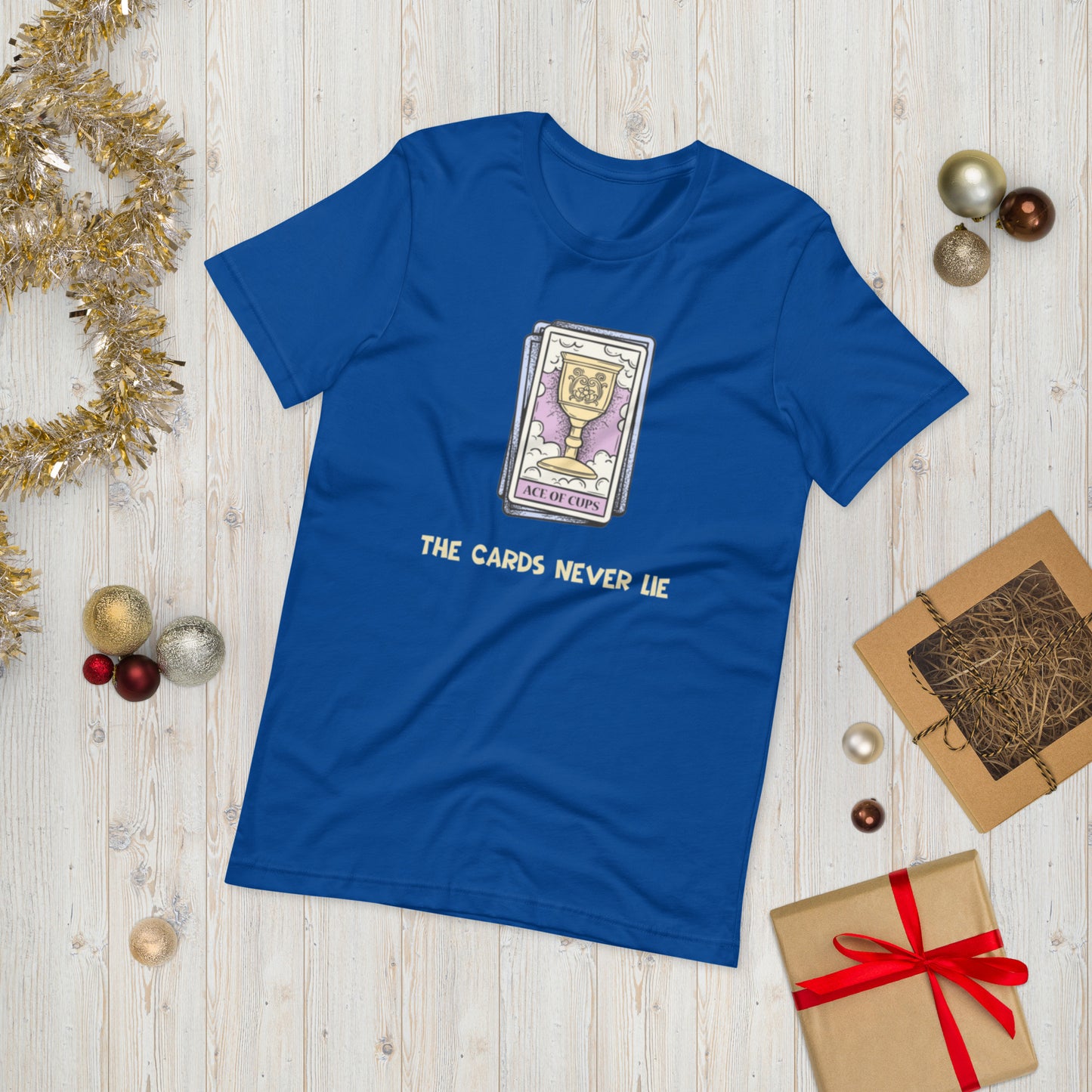 CARDS NEVER LIE ( UNISEX T-SHIRT - NAPOLITANO-CENTER )