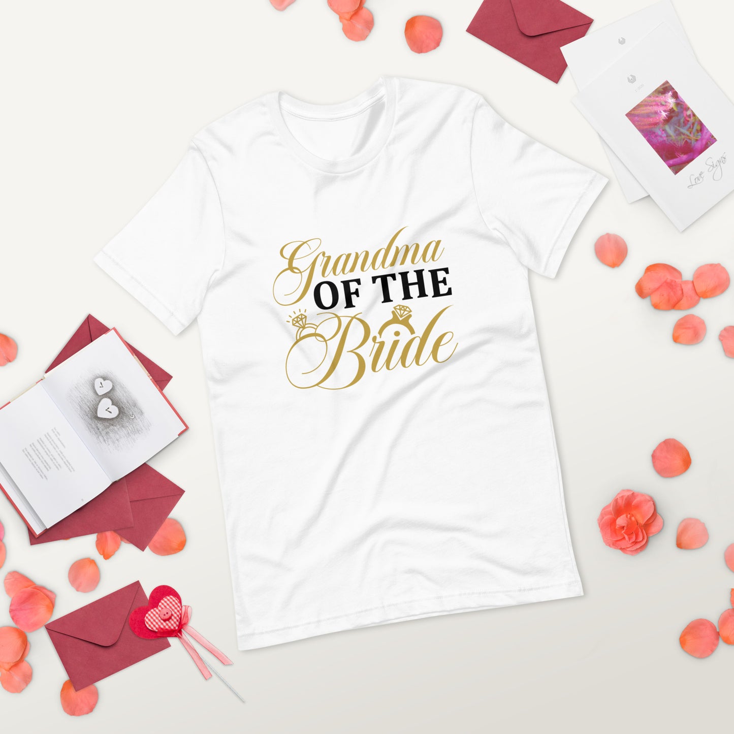 Z - Grandma of the bride ( UNISEX T-SHIRT - NAPOLITANO-CENTER )