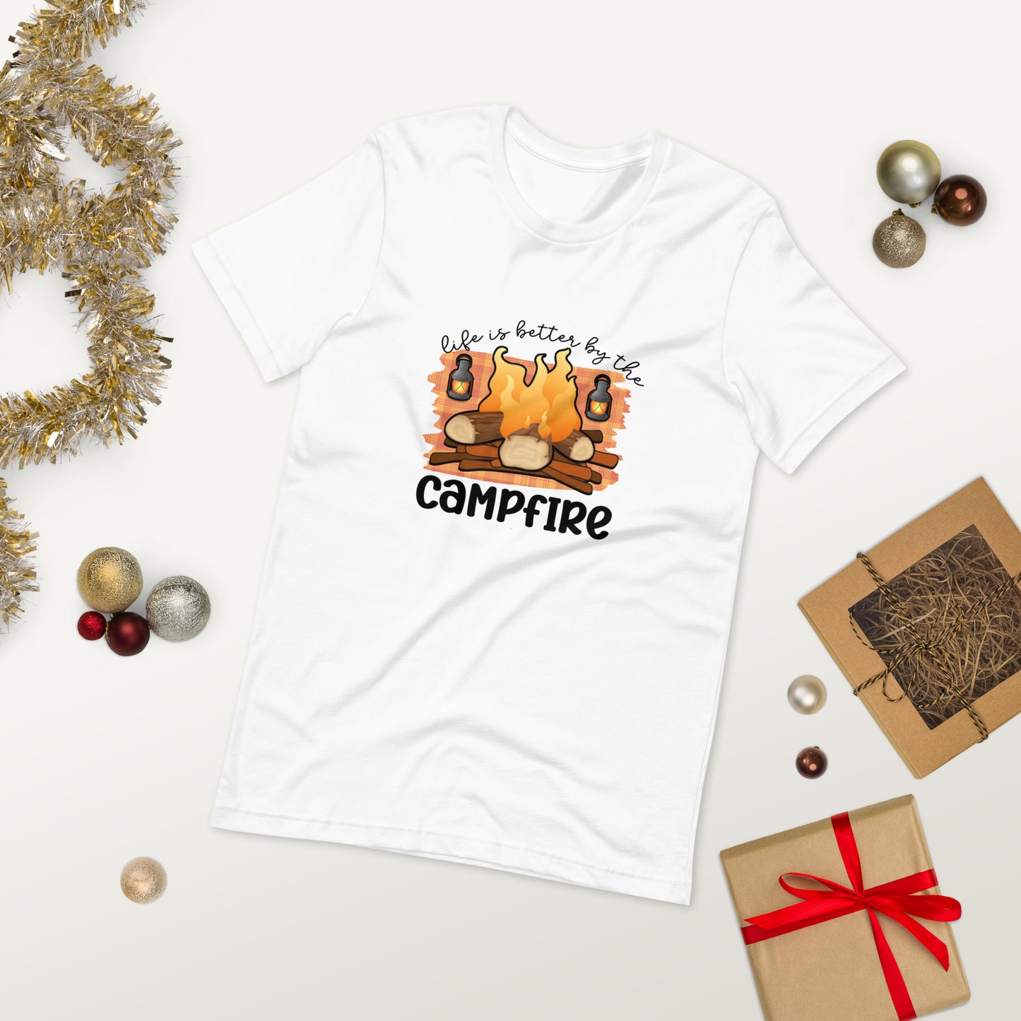 Campfire  ( Unisex T-shirt - Napolitano-center )