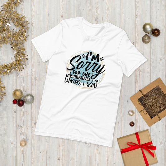 I'm sorry  ( Unisex T-shirt - Napolitano-center )