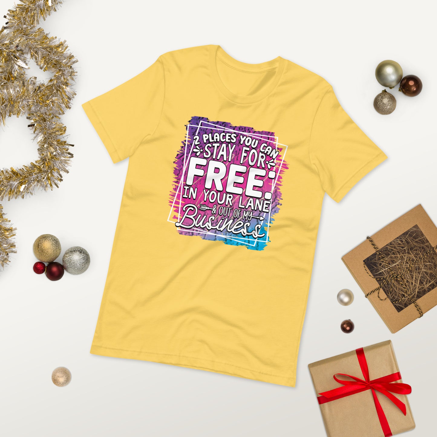 2 places you can stay for free ( Unisex T-shirt - Napolitano-center )