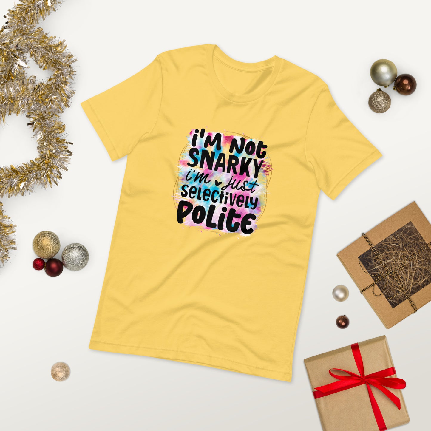 I'm not snarky  ( Unisex T-shirt - Napolitano-center )