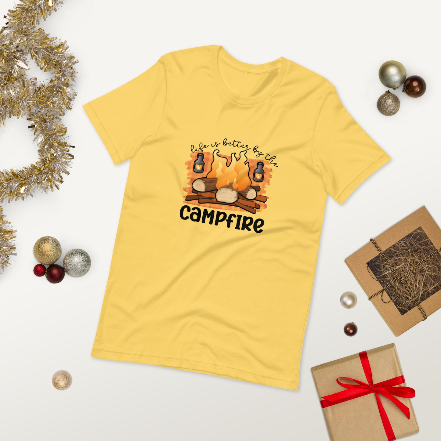 Campfire  ( Unisex T-shirt - Napolitano-center )