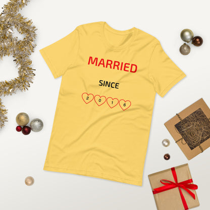 MARRIED SINCE  ( Unisex T-shirt - Napolitano-center )