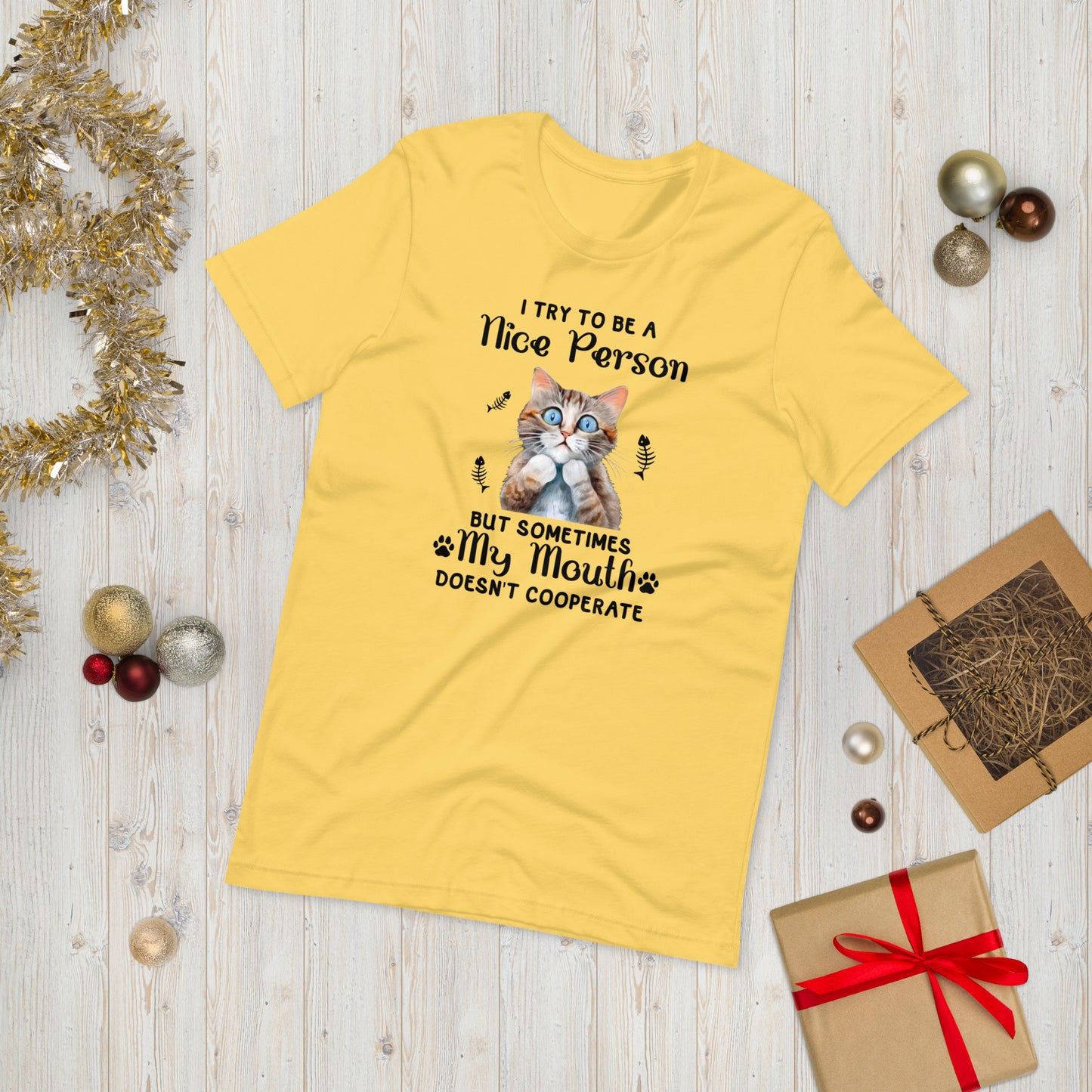 Cat wisdom  ( Unisex T-shirt - Napolitano-center )