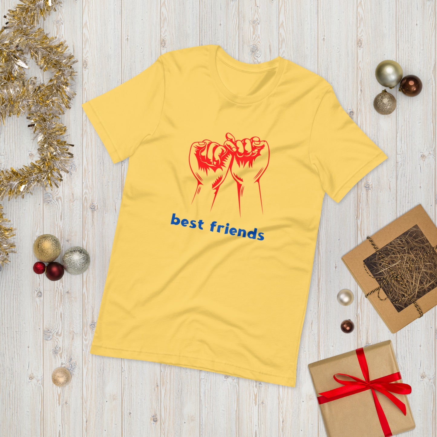 BEST FRIENDS  ( Unisex T-shirt - Napolitano-center )